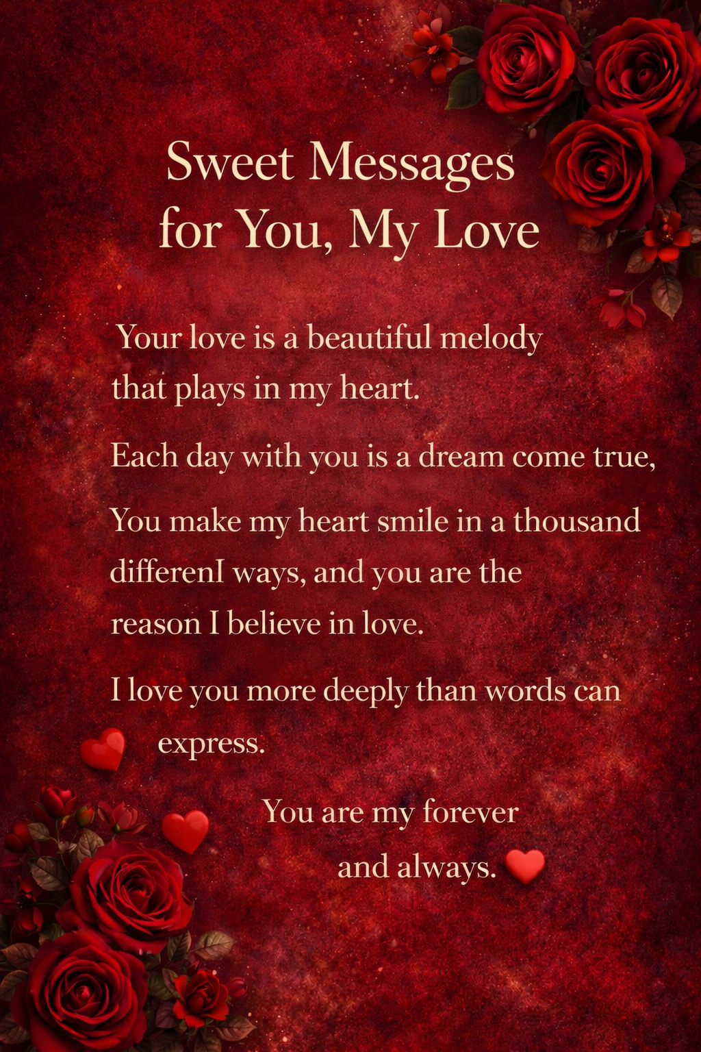 Romantic Messages for Your Boyfriend