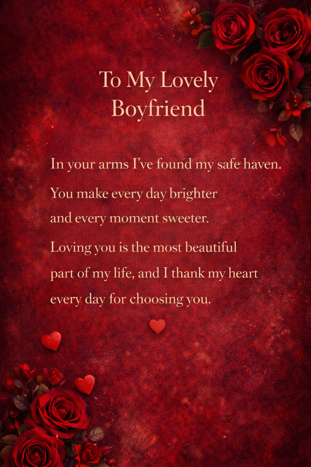 Romantic Messages for Your Boyfriend